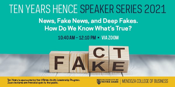 Lecture series looks at the problem of truth in the age of deepfakes