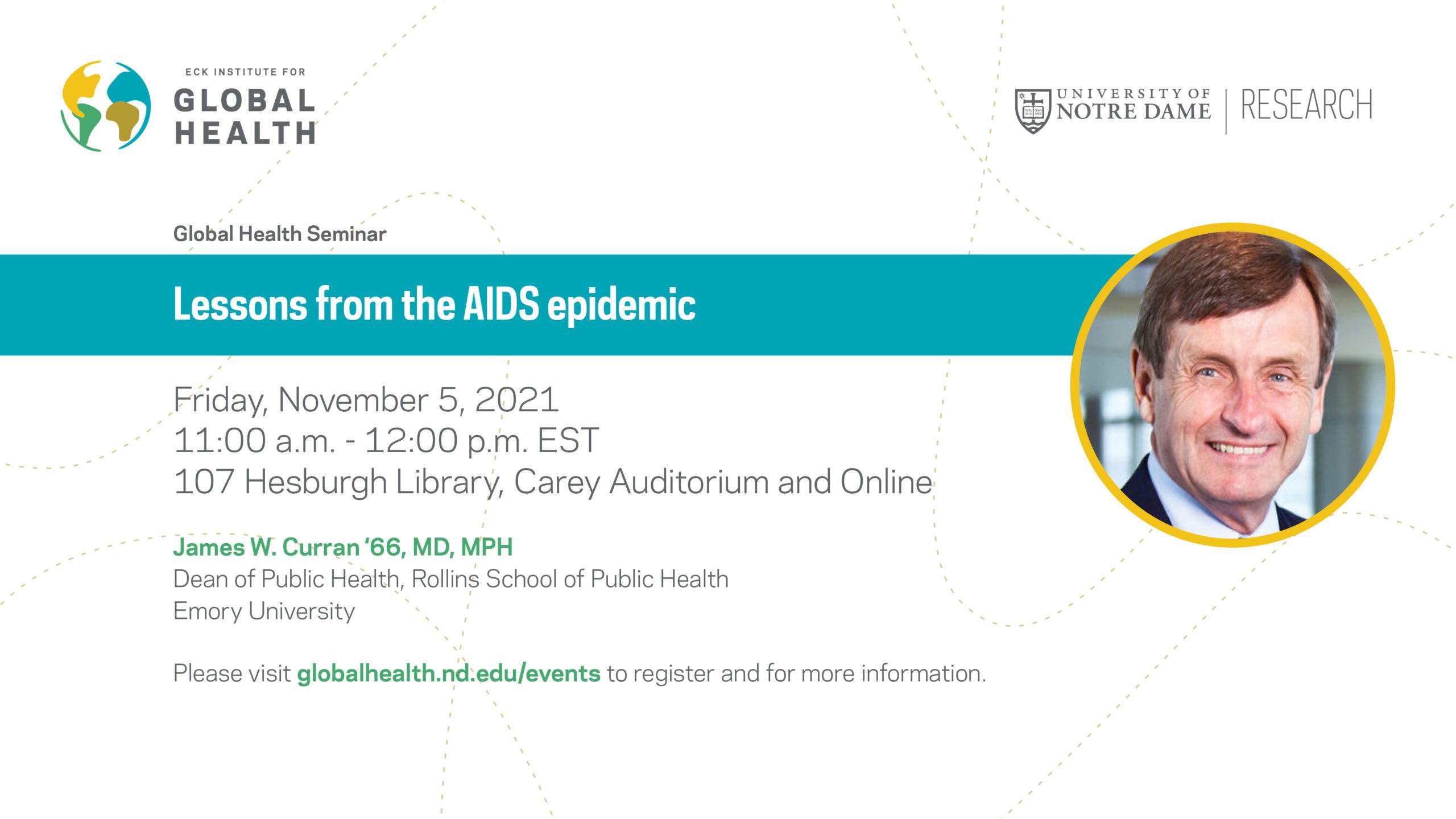 Global Health Seminar: “Lessons from the AIDS epidemic”