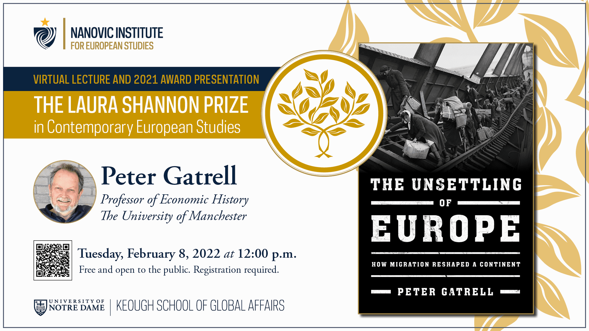 The Laura Shannon Prize Award and Lecture with Peter Gatrell