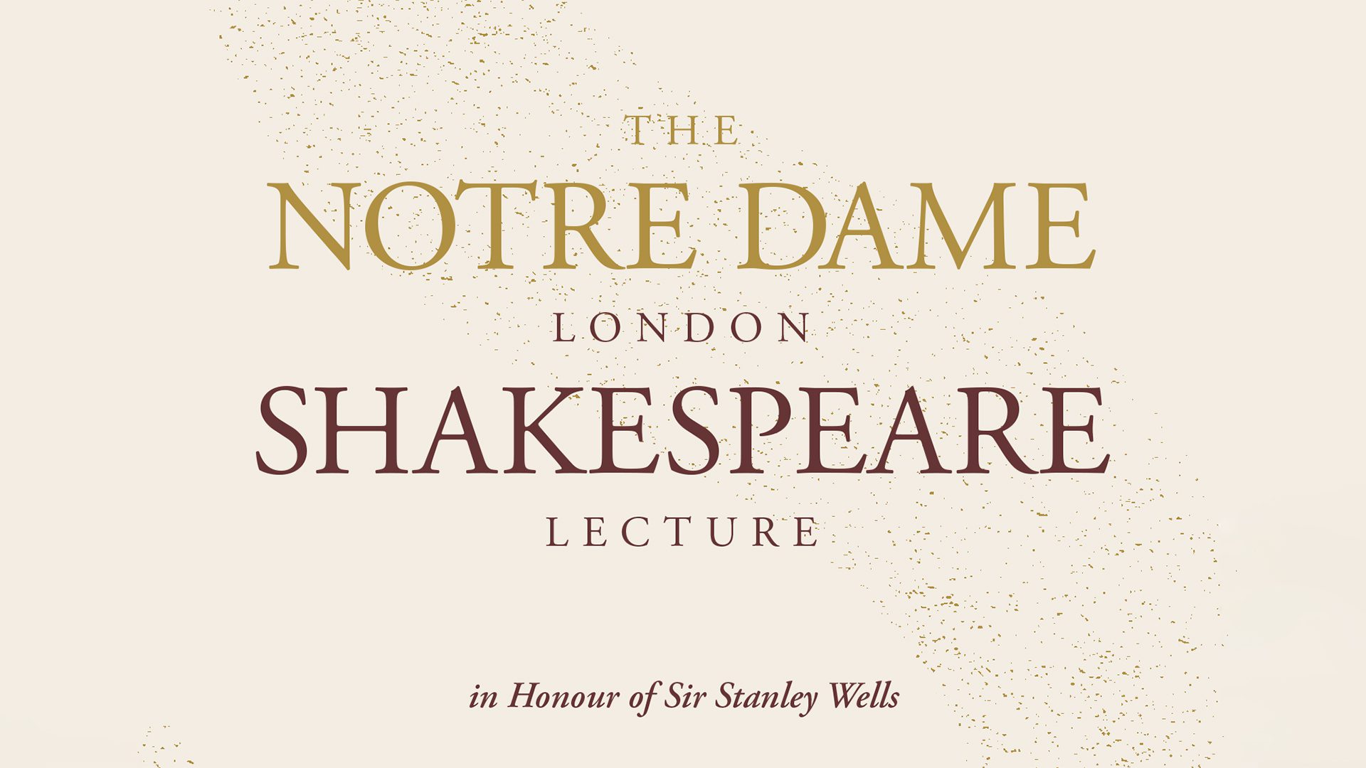 The Notre Dame London Shakespeare Lecture with Prof. Carol Rutter