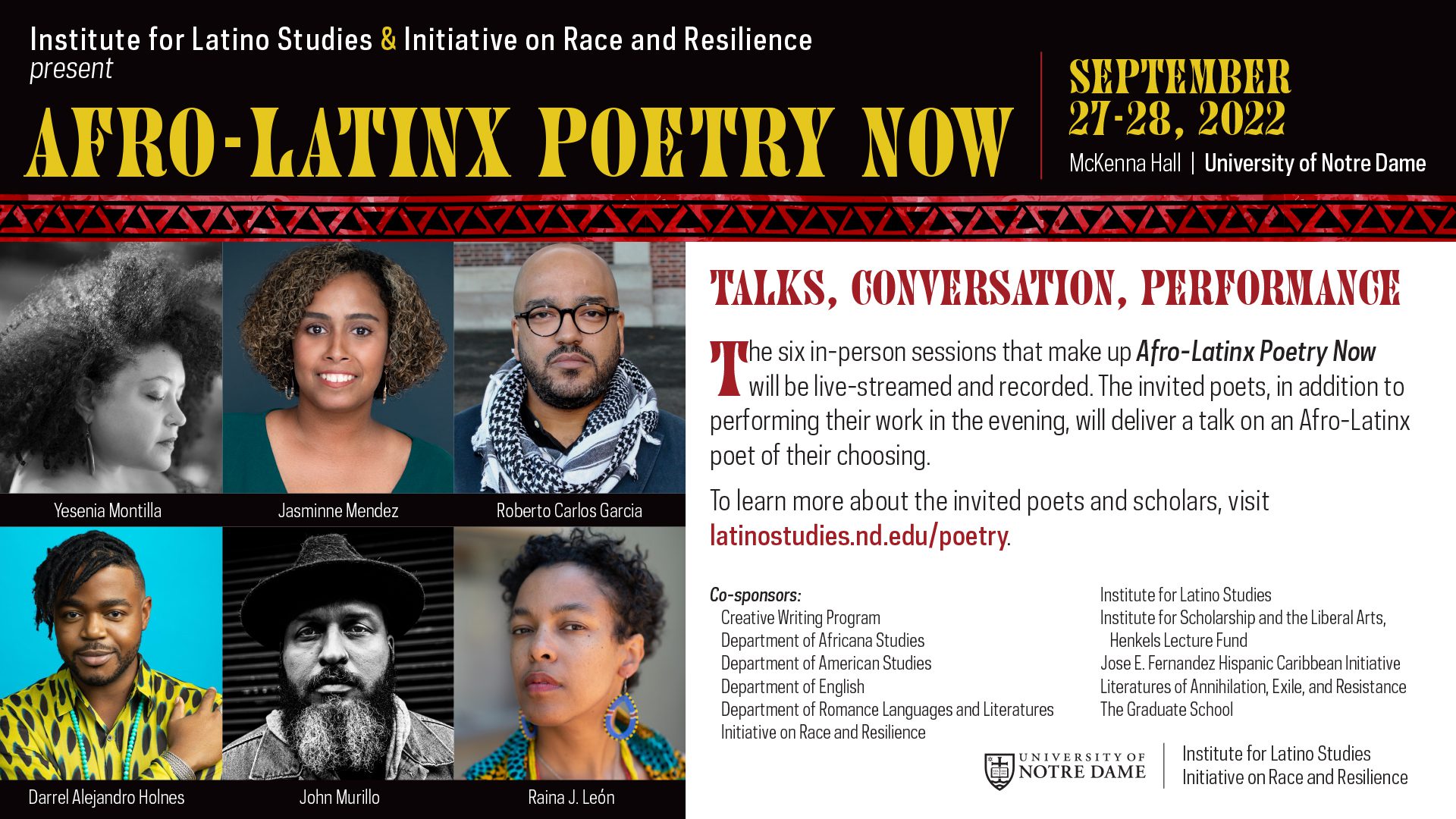 Afro-Latinx Poetry Now Conference