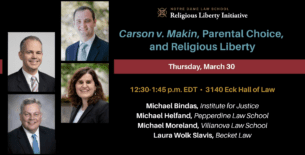 Notre Dame Law School Religious Liberty Initiative