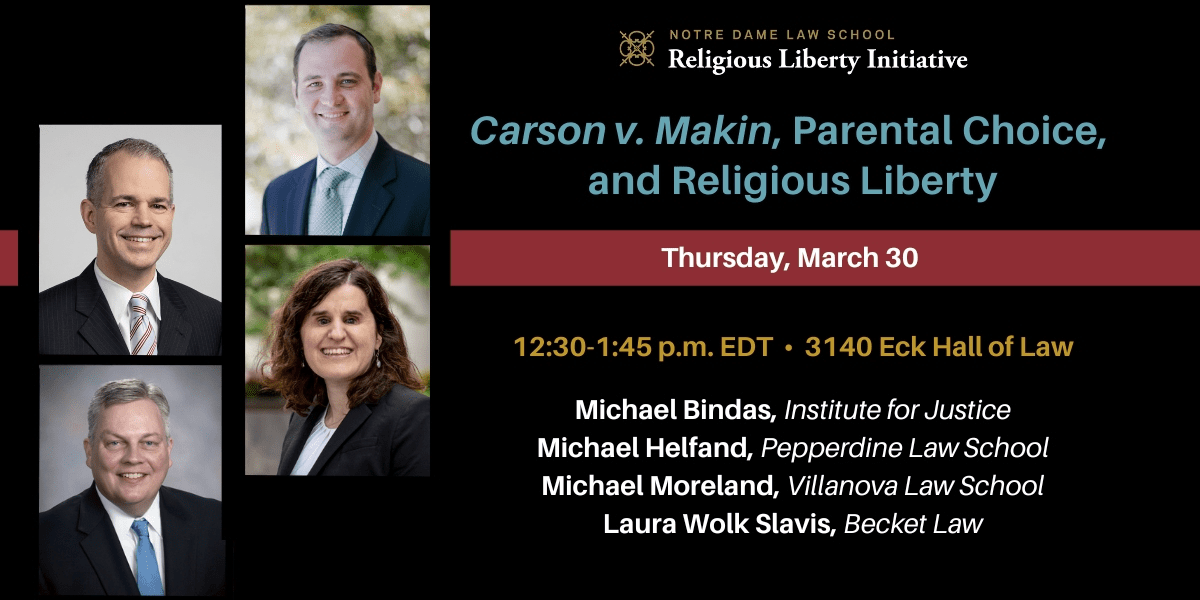 Carson v. Makin, Parental Choice, and Religious Liberty