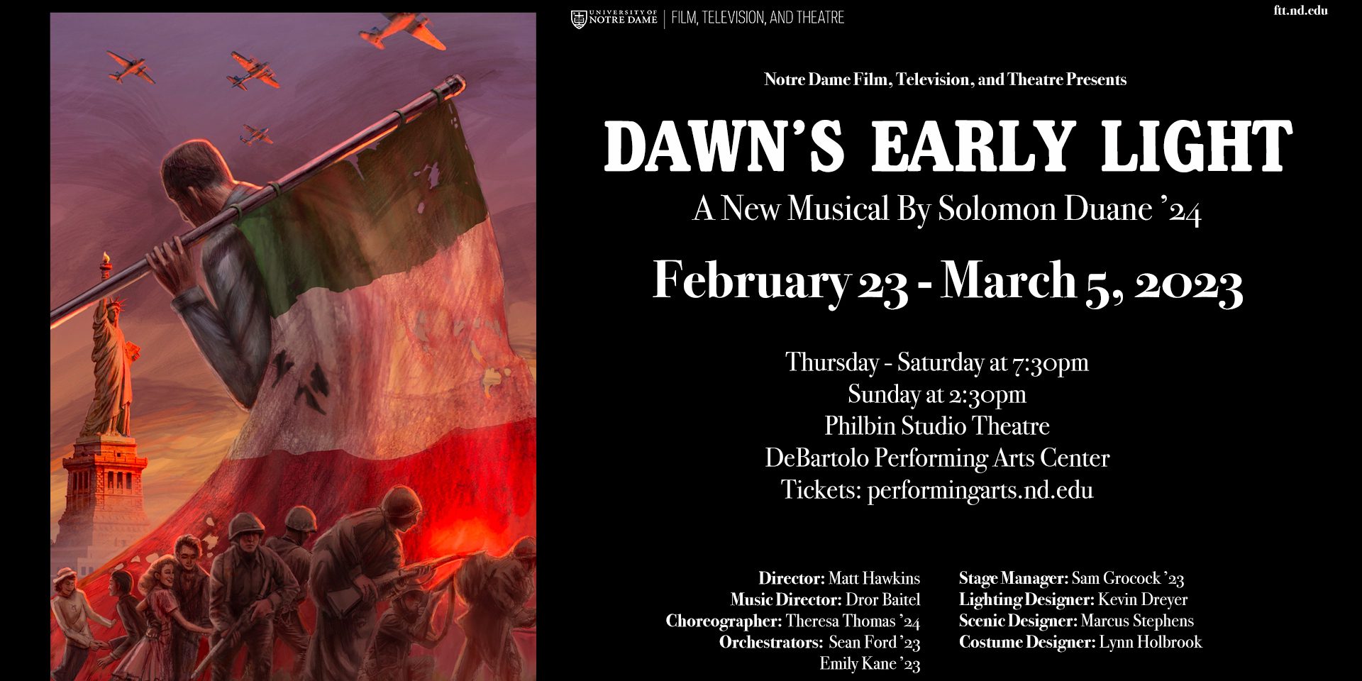 Dawn’s Early Light, a new musical – YouTube premiere