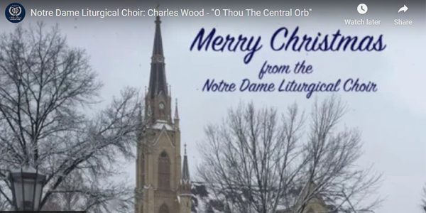 Merry Christmas from the University of Notre Dame Liturgical Choir