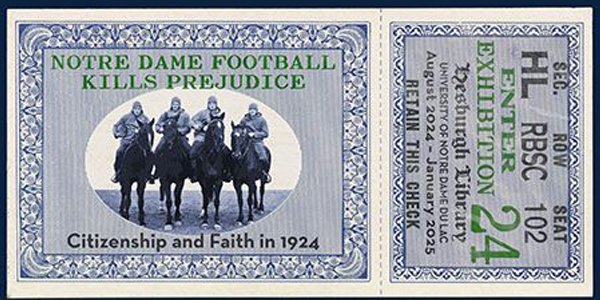 Notre Dame Football Kills Prejudice: Citizenship and Faith in 1924